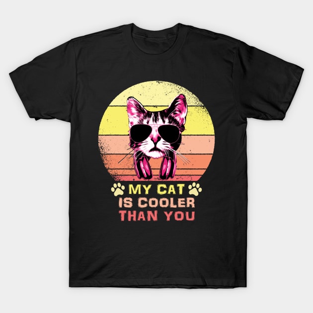 Mt Cat Is Cooler Than You Color T-Shirt by Nerd_art